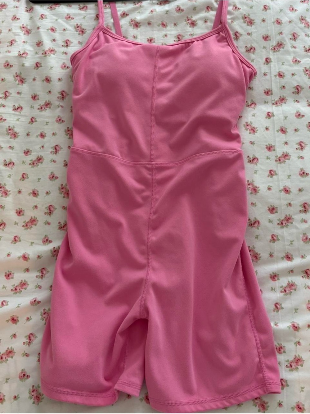 Bright Pink Sleeveless Romper